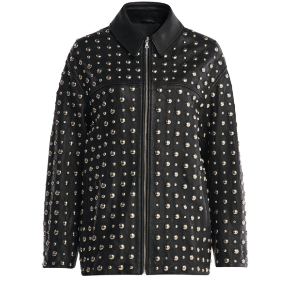 Nour Hammour Jackets Color | Studded Leather Jacket Decadent Studded Jacket luxury leather Jackets from Coveti