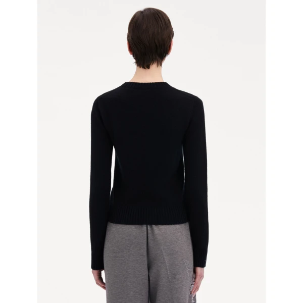 Oscar de la Renta O Flower Cashmere Pullover - Oscar de la Renta Knitwear - American Couture - Shop at Coveti