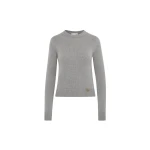 Oscar de la Renta O Flower Cashmere Pullover with Scarf - Oscar de la Renta Knitwear - American Couture - Shop at Coveti