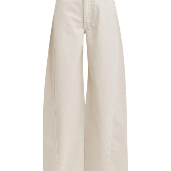 Essentiel Antwerp Off-white barrel-leg jeans - Essentiel Antwerp Pants - Colorful Belgian Design - Shop at Coveti