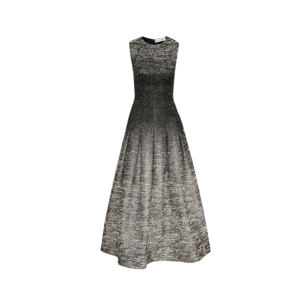 Oscar de la Renta Ombré Lurex Bouclé Jacquard Dress - Oscar de la Renta Dresses - American Couture - Shop at Coveti