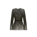 Oscar de la Renta Ombré Lurex Bouclé Jacquard Jacket - Oscar de la Renta Jackets - American Couture - Shop at Coveti