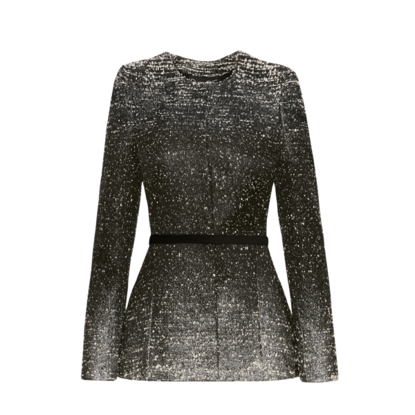 Oscar de la Renta Ombré Lurex Bouclé Jacquard Jacket - Oscar de la Renta Jackets - American Couture - Shop at Coveti