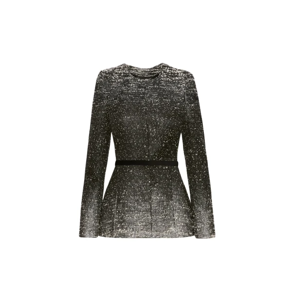 Oscar de la Renta Ombré Lurex Bouclé Jacquard Jacket - Oscar de la Renta Jackets - American Couture - Shop at Coveti