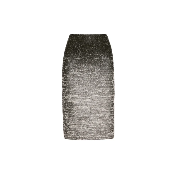 Oscar de la Renta Ombré Lurex Bouclé Jacquard Skirt - Oscar de la Renta Skirts - American Couture - Shop at Coveti