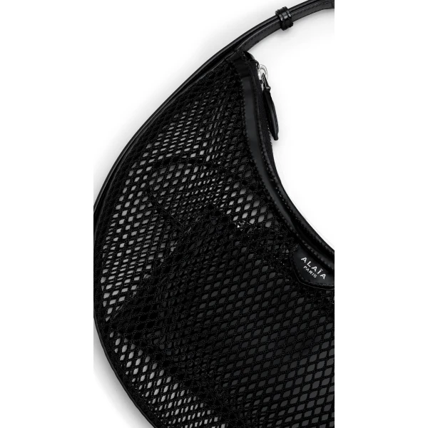 Alaïa One Piece Demi Lune Bag In Fishnet - Alaia Bags - Laser Cut Luxury - Shop at Coveti