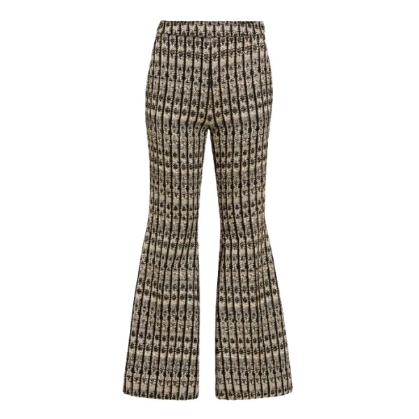 Giambattista Valli Optical Bouclé Flared Pants - Giambattista Valli Pants - Romantic Couture - Shop at Coveti