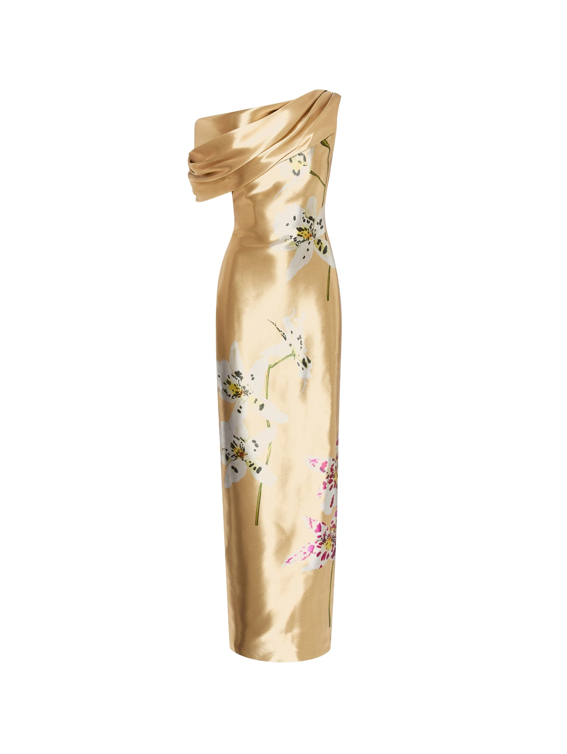 Orchid-Gold-Metal-Organza-Gown-Oscar-de-la-Renta-Dresses17619_nobg Oscar de la Renta Orchid Gold Metal Organza Gown - Oscar de la Renta Dresses - American Couture - Shop at Coveti