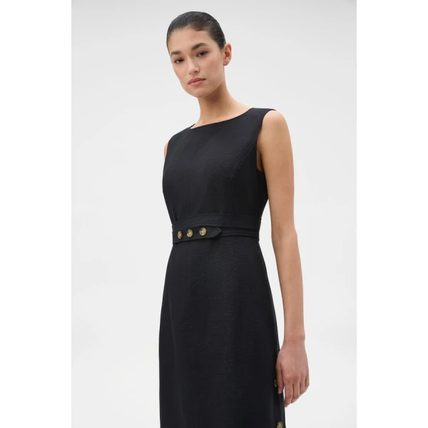 Oroton Button Detail Dress - Oroton Dresses - Australian Heritage Luxury - Shop at Coveti