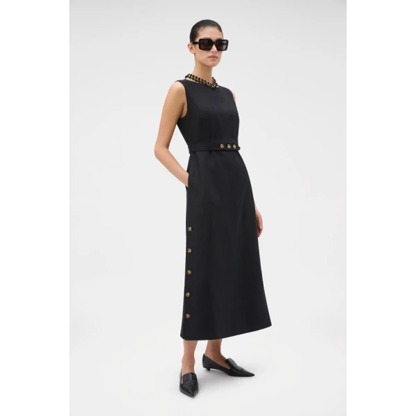Oroton Button Detail Dress - Oroton Dresses - Australian Heritage Luxury - Shop at Coveti
