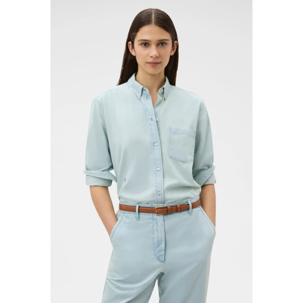 Oroton Chambray Shirt - Oroton Tops - Australian Heritage Luxury - Shop at Coveti