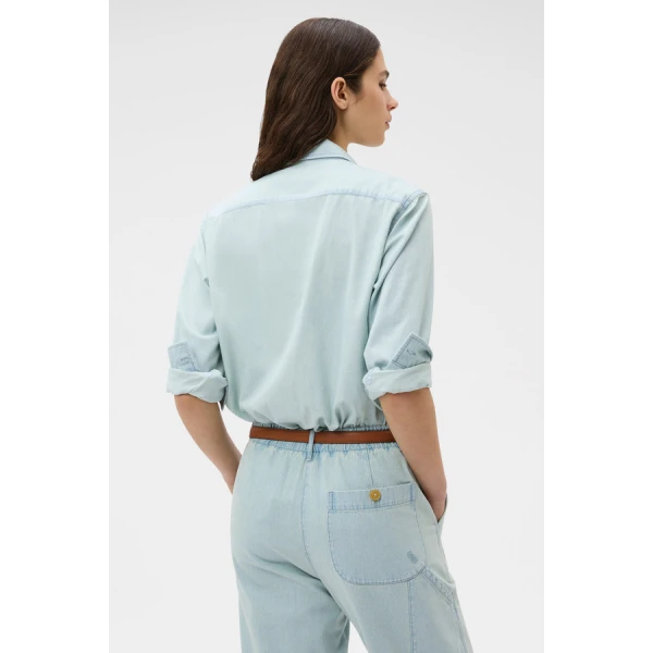 Oroton Chambray Shirt - Oroton Tops - Australian Heritage Luxury - Shop at Coveti