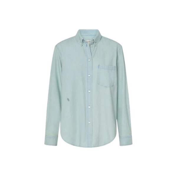 Oroton Chambray Shirt - Oroton Tops - Australian Heritage Luxury - Shop at Coveti