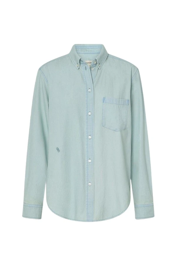 Oroton-Chambray-Shirt41717_nobg Oroton Chambray Shirt - Oroton Tops - Australian Heritage Luxury - Shop at Coveti