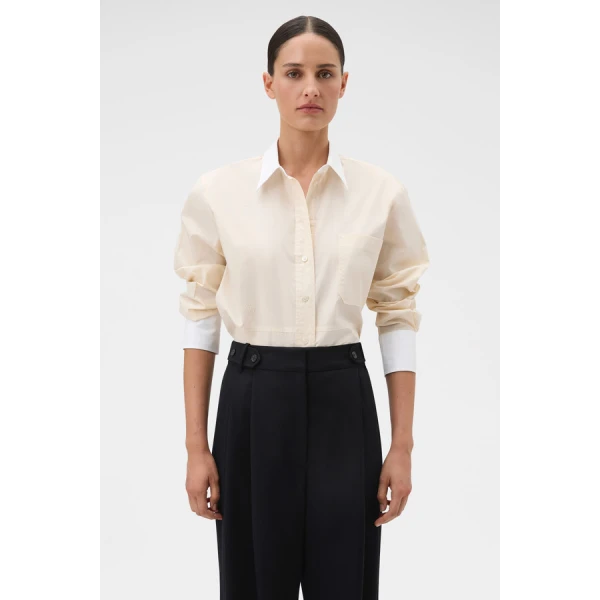 Oroton Crisp Poplin Shirt - Oroton Tops - Australian Heritage Luxury - Shop at Coveti