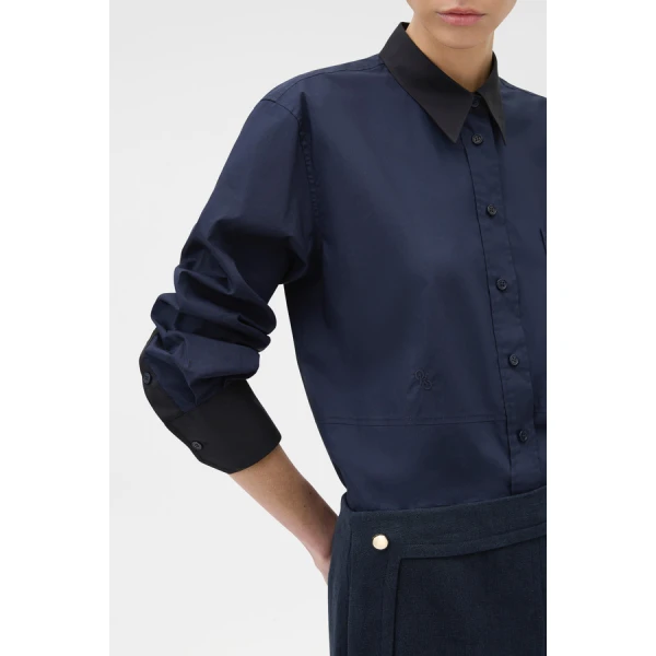 Oroton Crisp Poplin Shirt - Oroton Tops - Australian Heritage Luxury - Shop at Coveti