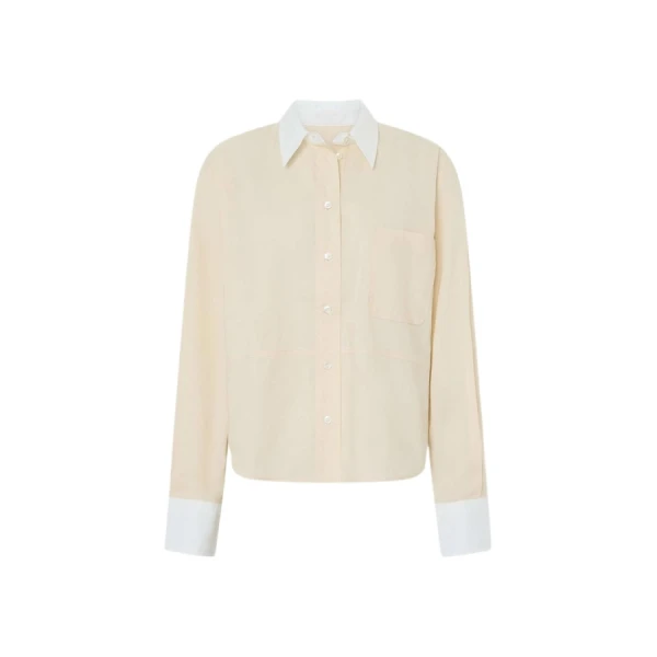 Oroton Crisp Poplin Shirt - Oroton Tops - Australian Heritage Luxury - Shop at Coveti