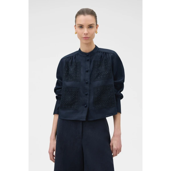 Oroton Doilie Detail Top - Oroton Tops - Australian Heritage Luxury - Shop at Coveti