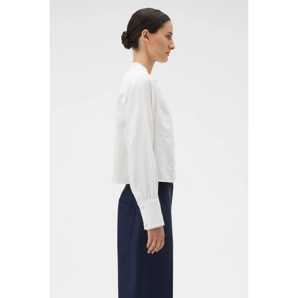 Oroton Doilie Detail Top - Oroton Tops - Australian Heritage Luxury - Shop at Coveti