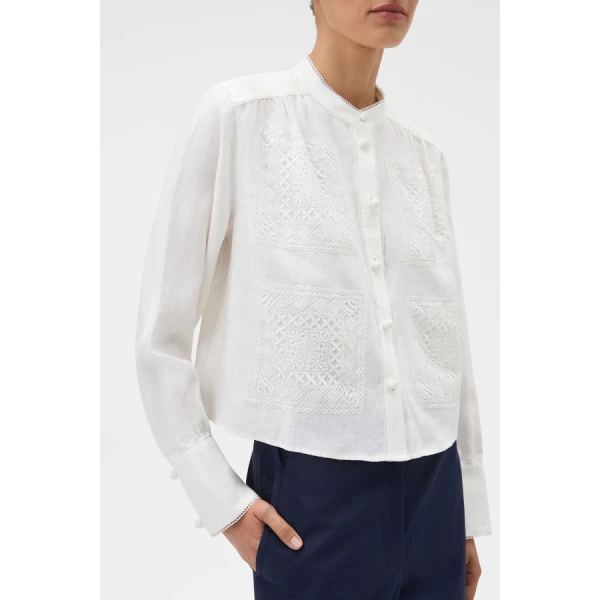 Oroton Doilie Detail Top - Oroton Tops - Australian Heritage Luxury - Shop at Coveti