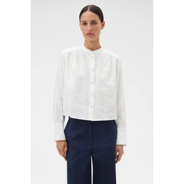Oroton Doilie Detail Top - Oroton Tops - Australian Heritage Luxury - Shop at Coveti