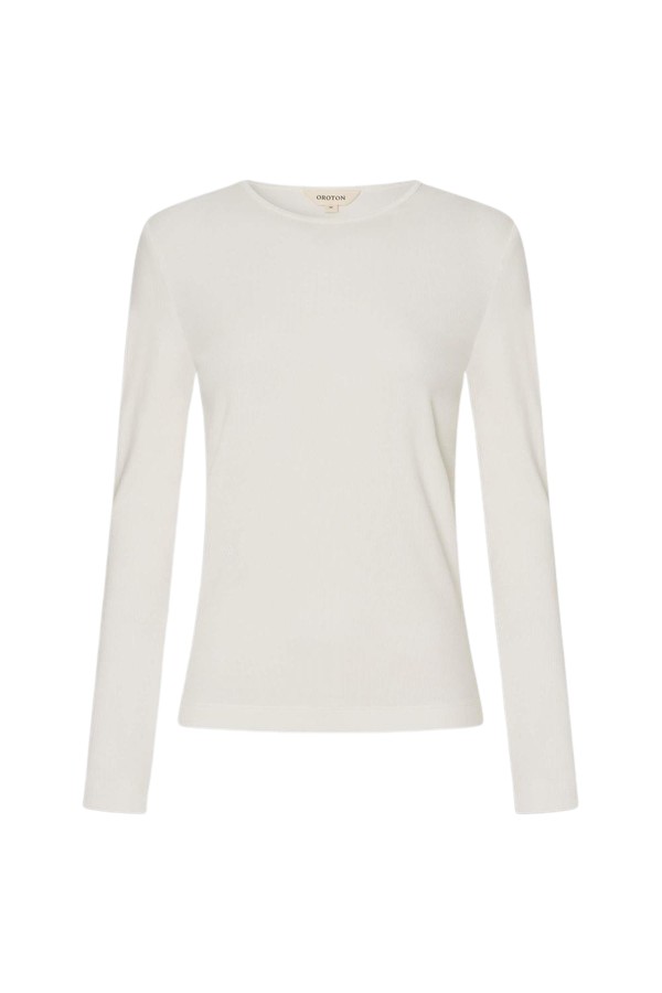 Oroton Eve Fine Rib Tee Top