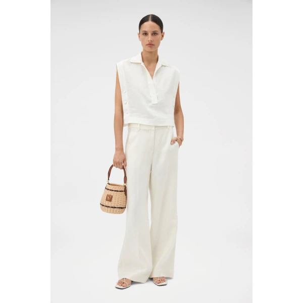 Oroton Flat Front Pant - Oroton Pants - Australian Heritage Luxury - Shop at Coveti