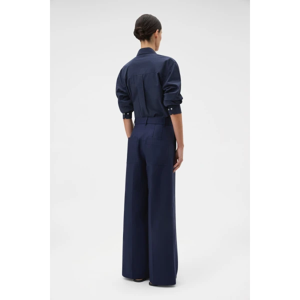 Oroton Flat Front Wide Leg Pant - Oroton Pants - Australian Heritage Luxury - Shop at Coveti