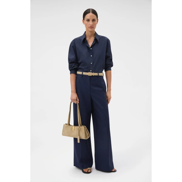 Oroton Flat Front Wide Leg Pant - Oroton Pants - Australian Heritage Luxury - Shop at Coveti