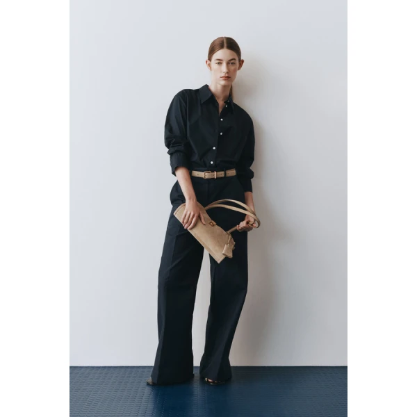Oroton Flat Front Wide Leg Pant - Oroton Pants - Australian Heritage Luxury - Shop at Coveti