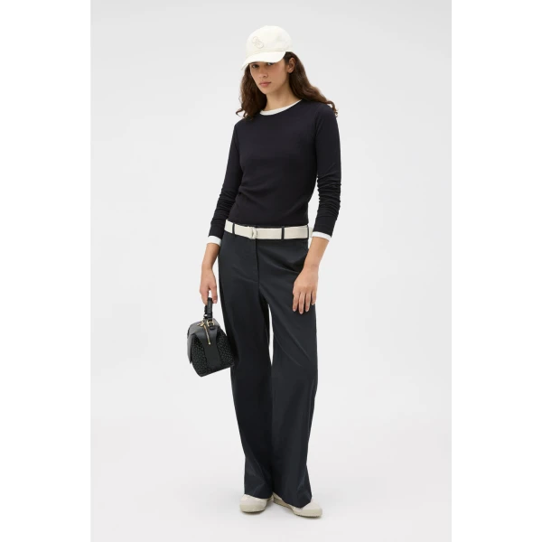 Oroton Folk Straight Leg Pant - Oroton Pants - Australian Heritage Luxury - Shop at Coveti
