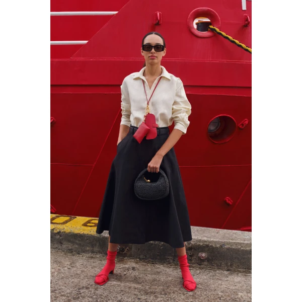 Oroton Half Placket Tunic - Oroton Tops - Australian Heritage Luxury - Shop at Coveti