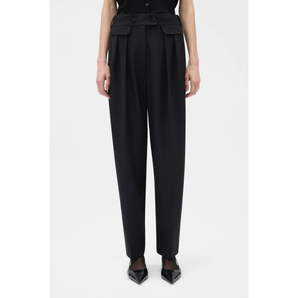Oroton High Waist Pleat Pant - Oroton Pants - Australian Heritage Luxury - Shop at Coveti