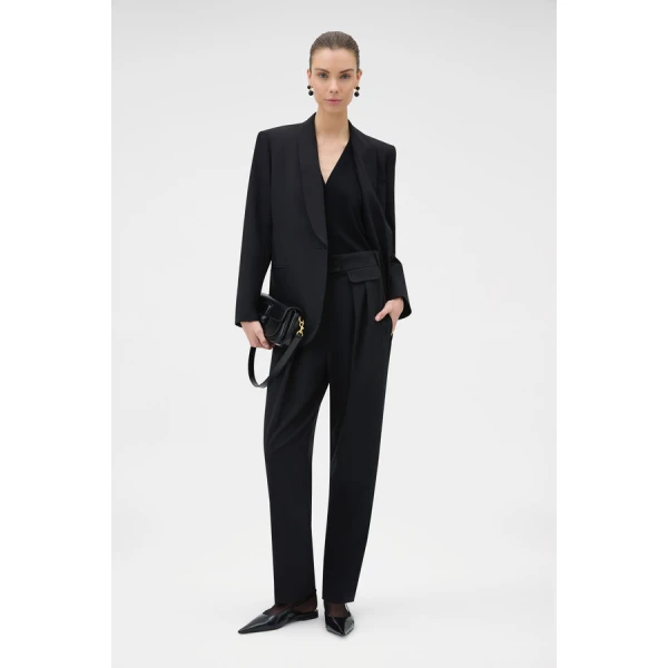 Oroton High Waist Pleat Pant - Oroton Pants - Australian Heritage Luxury - Shop at Coveti