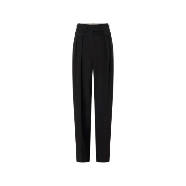 Oroton High Waist Pleat Pant - Oroton Pants - Australian Heritage Luxury - Shop at Coveti