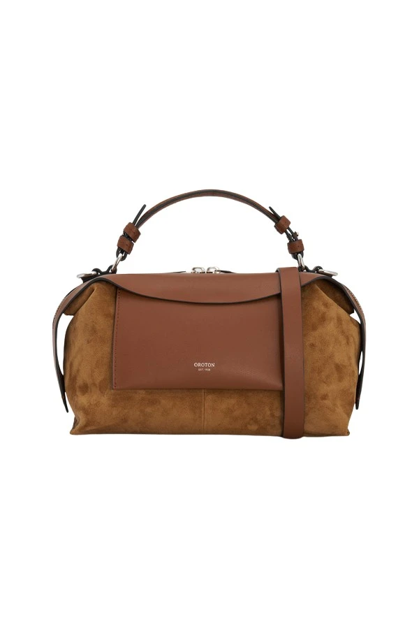 Oroton-Mica-Mini-Bowler-Suede-2025-Coveti95603_nobg Mica Mini Bowler Suede - Image 1