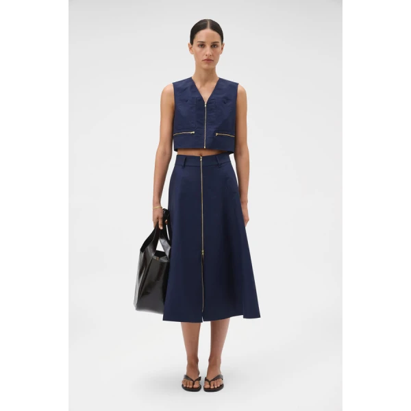 Oroton Pocket Detail Vest - Oroton Tops - Australian Heritage Luxury - Shop at Coveti