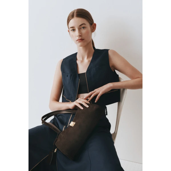 Oroton Pocket Detail Vest - Oroton Tops - Australian Heritage Luxury - Shop at Coveti