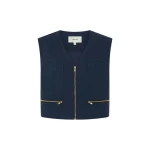 Oroton Pocket Detail Vest - Oroton Tops - Australian Heritage Luxury - Shop at Coveti