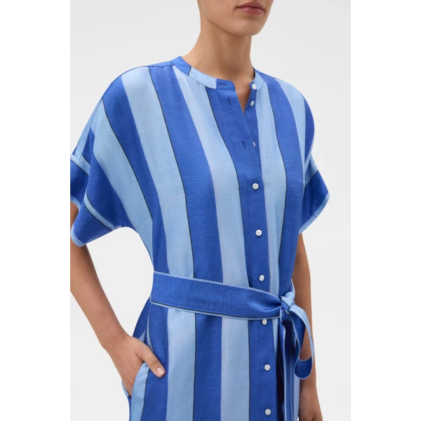 Oroton Slub Silk Stripe Column Dress - Oroton Dresses - Australian Heritage Luxury - Shop at Coveti