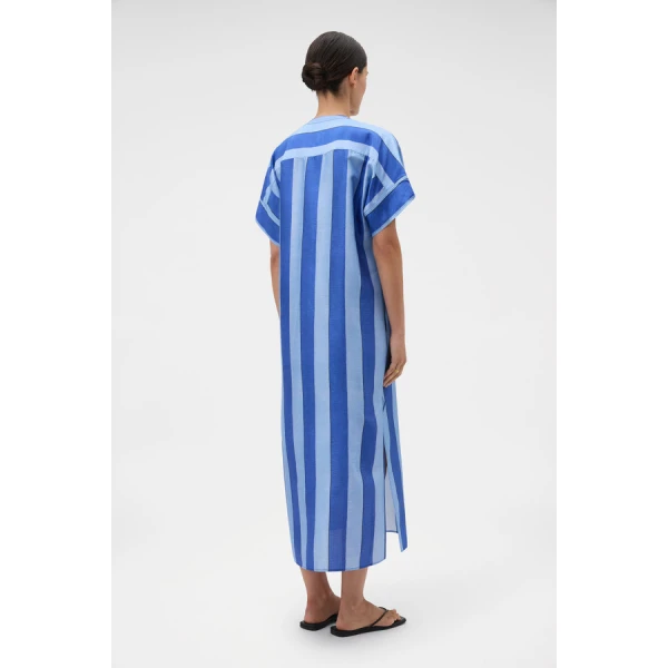 Oroton Slub Silk Stripe Column Dress - Oroton Dresses - Australian Heritage Luxury - Shop at Coveti