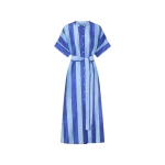 Oroton Slub Silk Stripe Column Dress - Oroton Dresses - Australian Heritage Luxury - Shop at Coveti