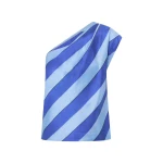 Oroton Slub Silk Stripe Top - Oroton Tops - Australian Heritage Luxury - Shop at Coveti
