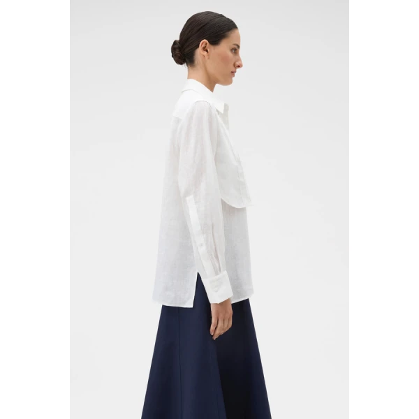 Oroton Stitch Detail Shirt - Oroton Tops - Australian Heritage Luxury - Shop at Coveti