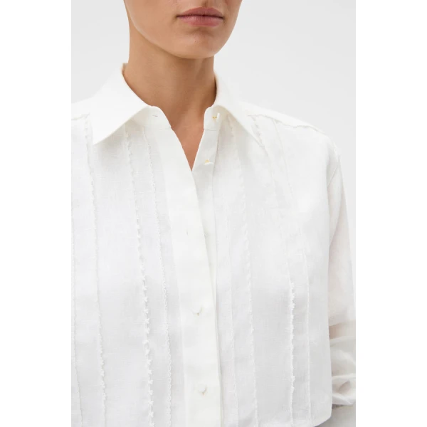 Oroton Stitch Detail Shirt - Oroton Tops - Australian Heritage Luxury - Shop at Coveti