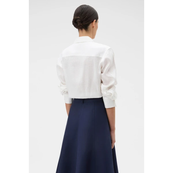 Oroton Stitch Detail Shirt - Oroton Tops - Australian Heritage Luxury - Shop at Coveti
