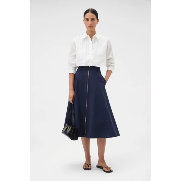 Oroton Stitch Detail Shirt - Oroton Tops - Australian Heritage Luxury - Shop at Coveti