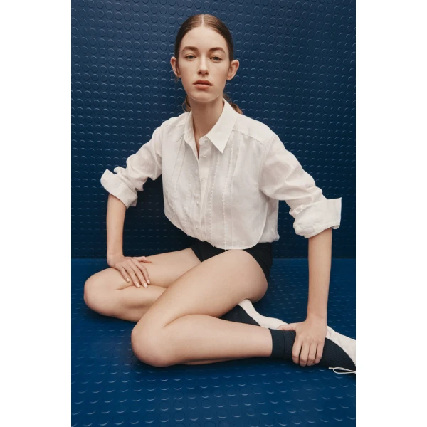 Oroton Stitch Detail Shirt - Oroton Tops - Australian Heritage Luxury - Shop at Coveti