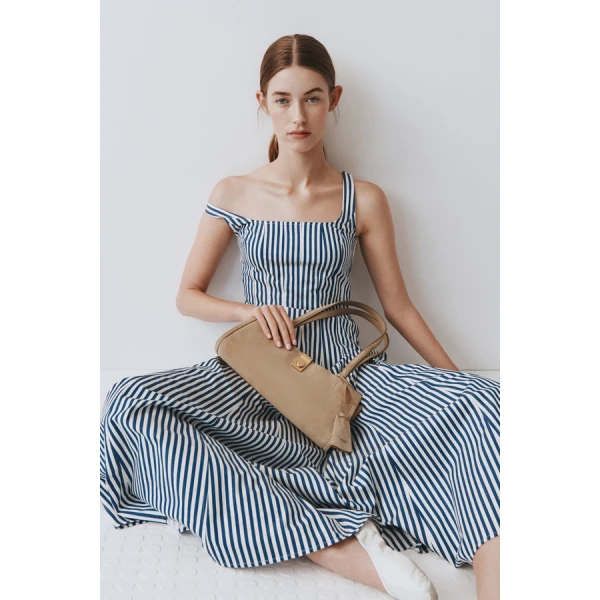 Oroton Stripe Panelled Day Dress - Oroton Dresses - Australian Heritage Luxury - Shop at Coveti