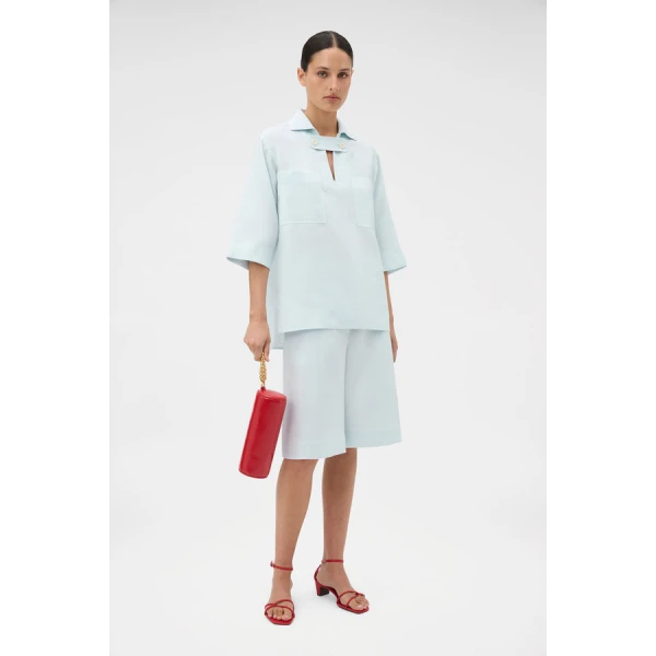 Oroton Tab Detail Tunic - Oroton Tops - Australian Heritage Luxury - Shop at Coveti